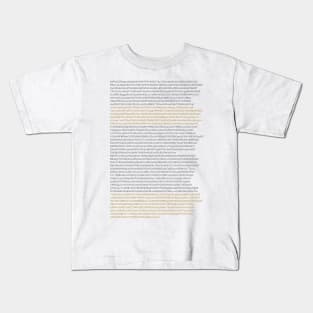 Computer Code Digital Text Paragraph Design Kids T-Shirt